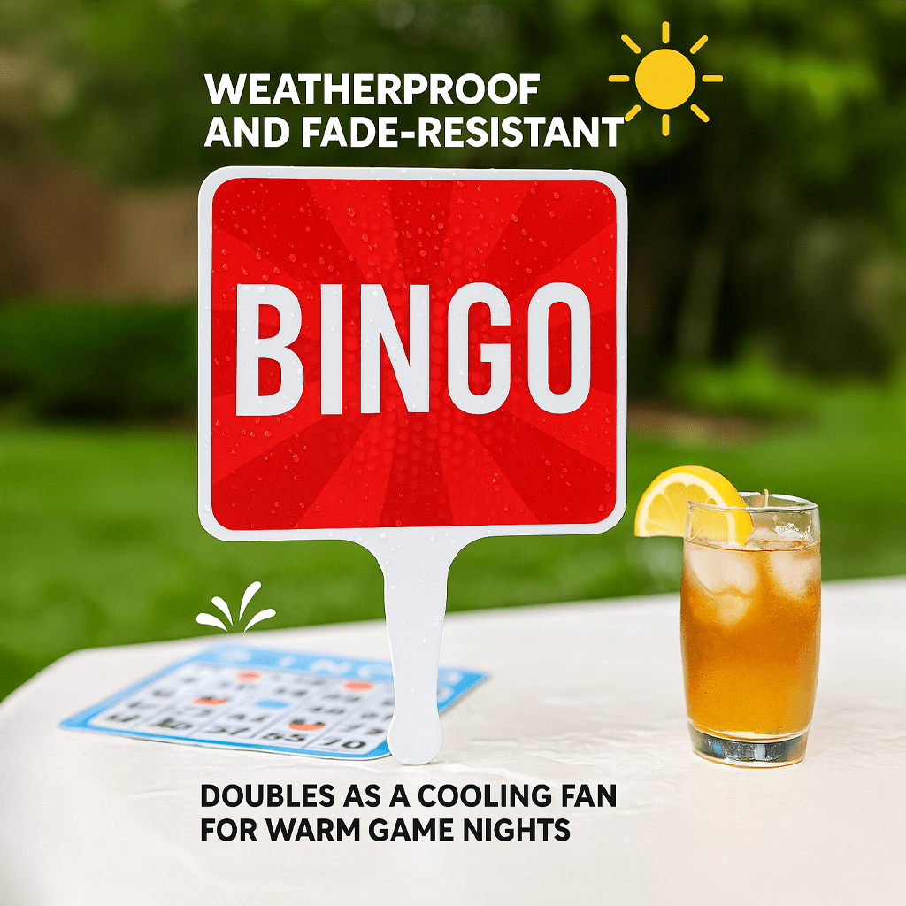 Bingo Hand Held Paddle Sign