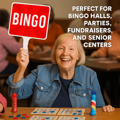 Bingo Hand Held Paddle Sign