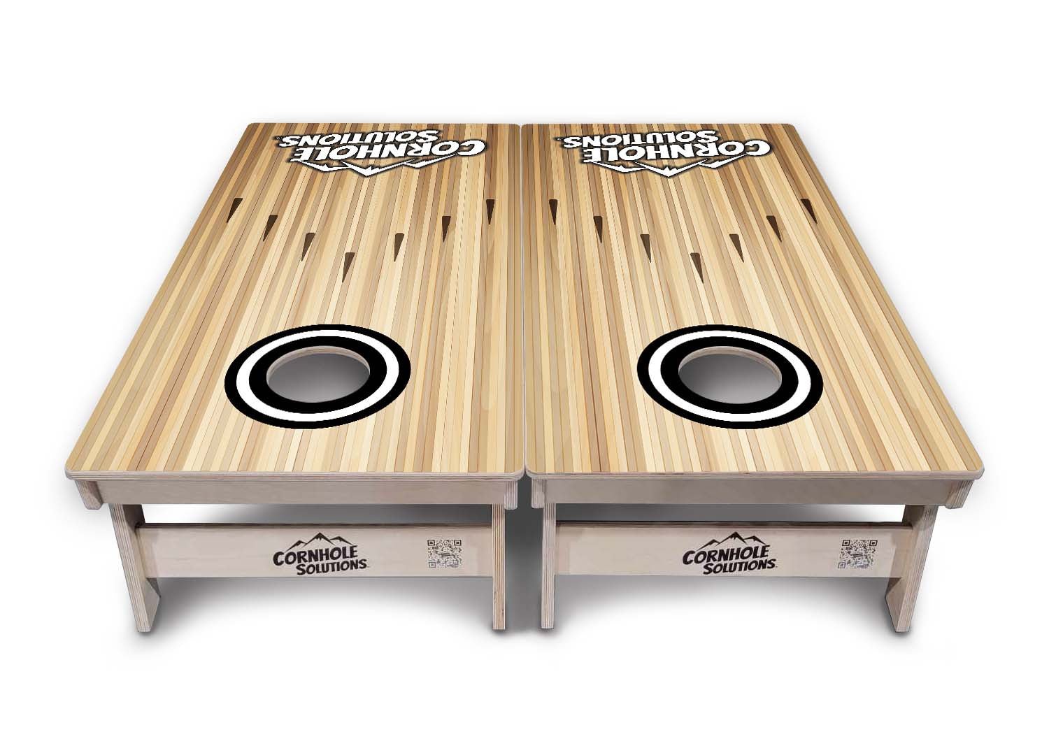 Bowling Black Logo Cornhole Boards - Professional Tournament Series