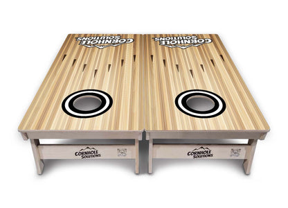 Bowling Black Logo Cornhole Boards - Professional Tournament Series