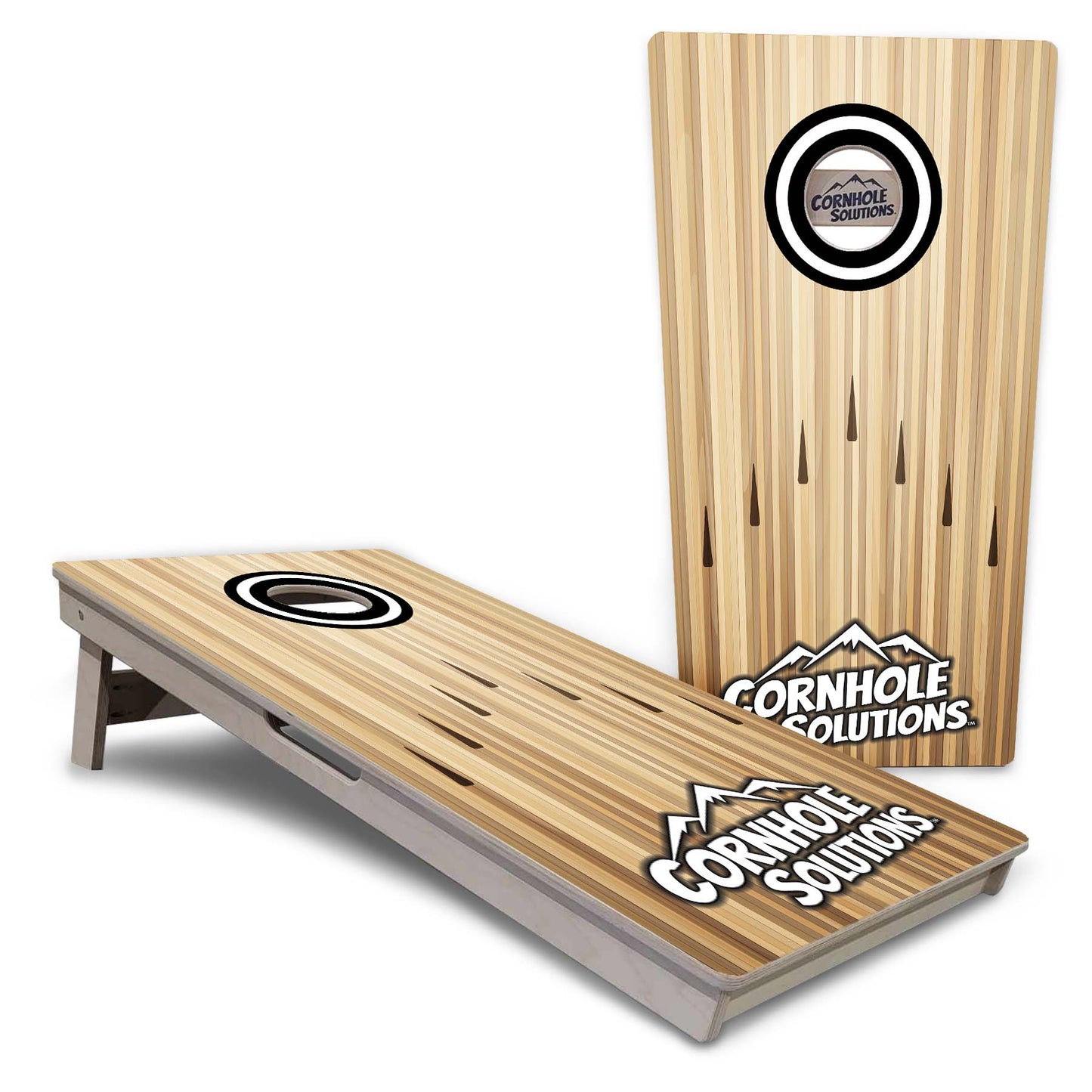Bowling Black Logo Cornhole Boards - Professional Tournament Series