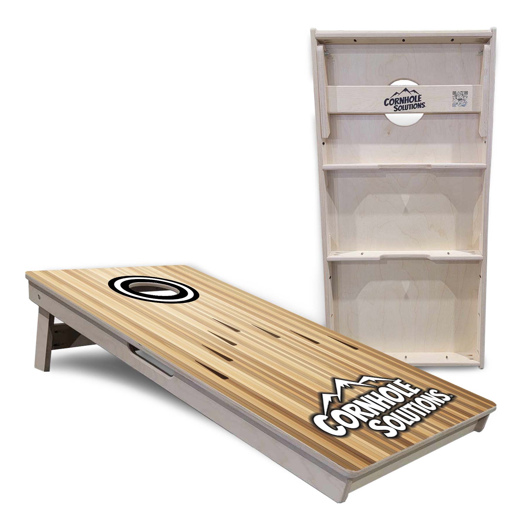 Bowling Black Logo Cornhole Boards - Professional Tournament Series