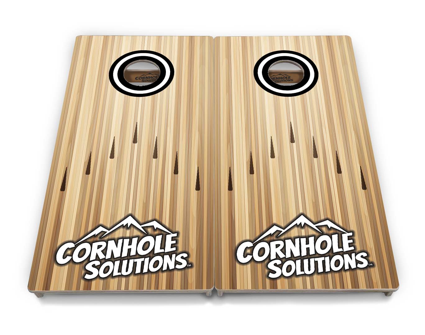 Bowling Black Logo Cornhole Boards - Professional Tournament Series