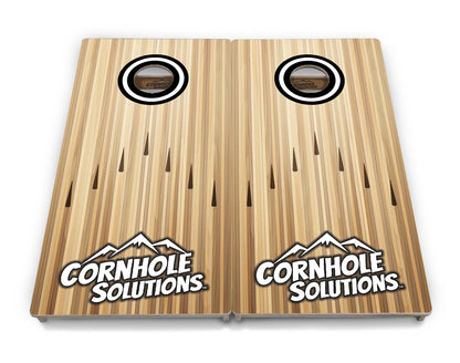 Bowling Black Logo Cornhole Boards - Professional Tournament Series