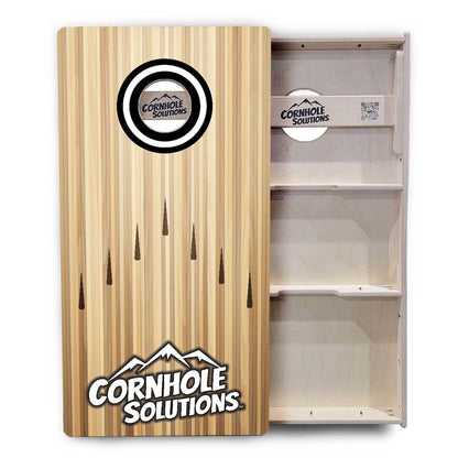 Bowling Black Logo Cornhole Boards - Professional Tournament Series