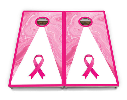 Breast Cancer Awareness Cornhole Boards - Professional Tournament Series