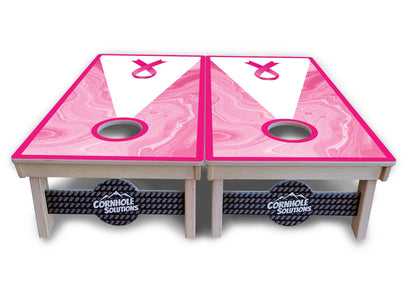 Breast Cancer Awareness Cornhole Boards - Professional Tournament Series