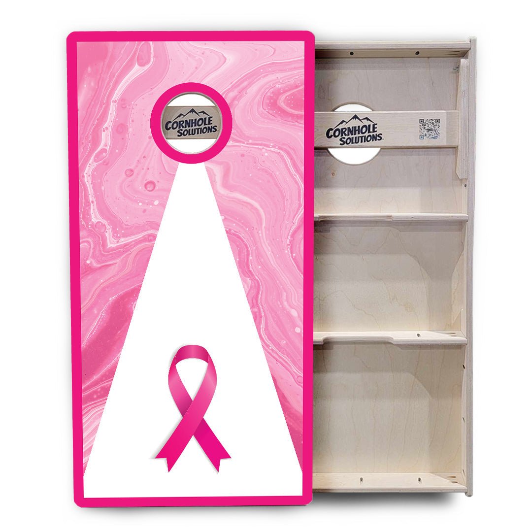 Breast Cancer Awareness Cornhole Boards - Professional Tournament Series