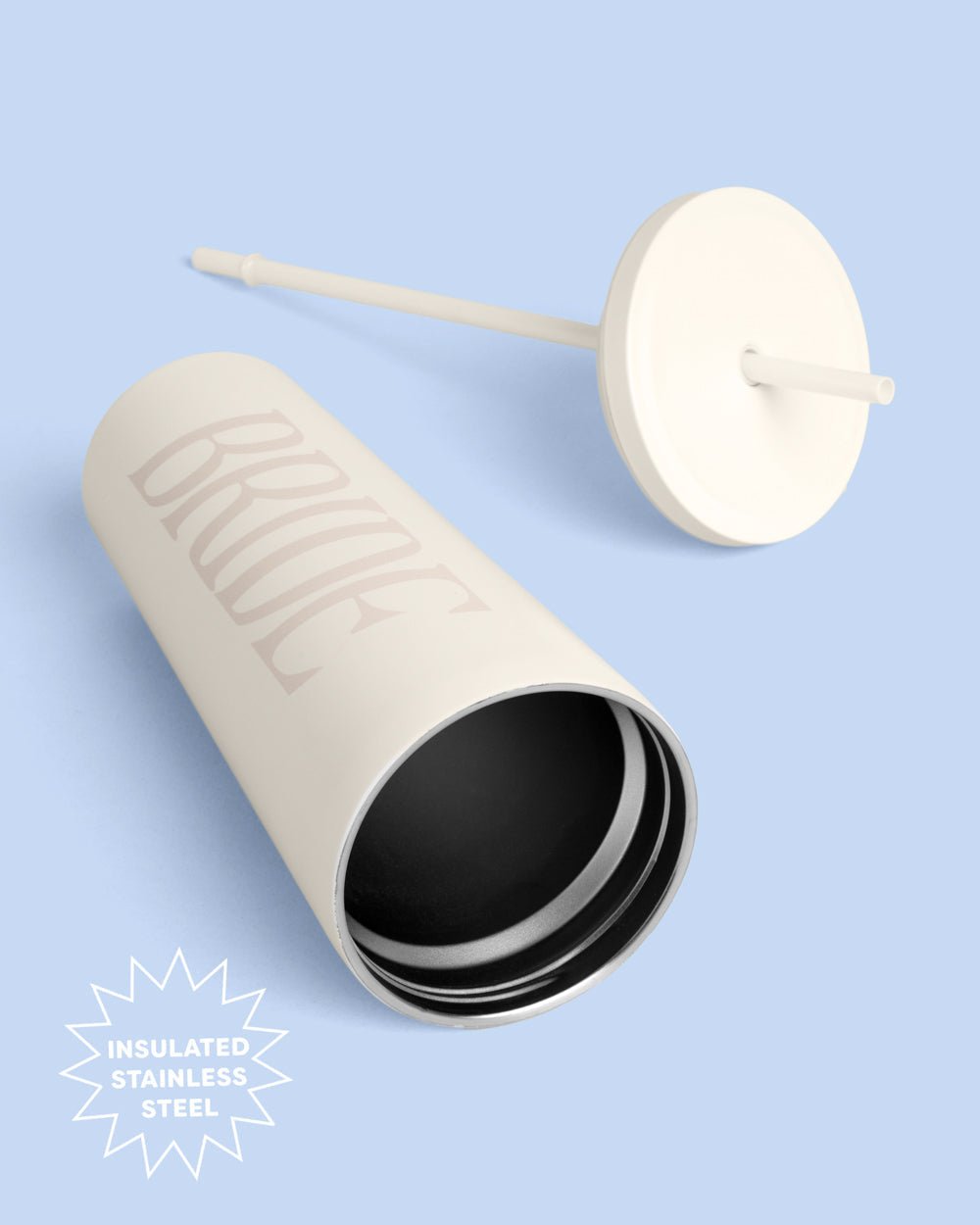 Bride Tumbler 24 oz Stainless Steel Tumbler with Lid and Straw