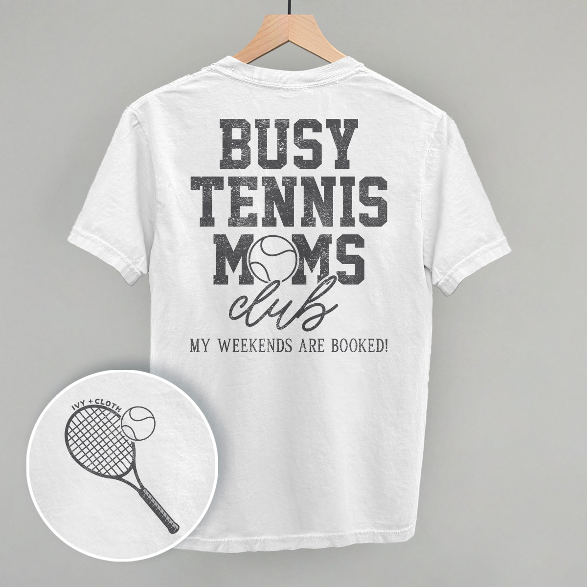 Busy Tennis Moms Club (Back Print) Sweatshirt