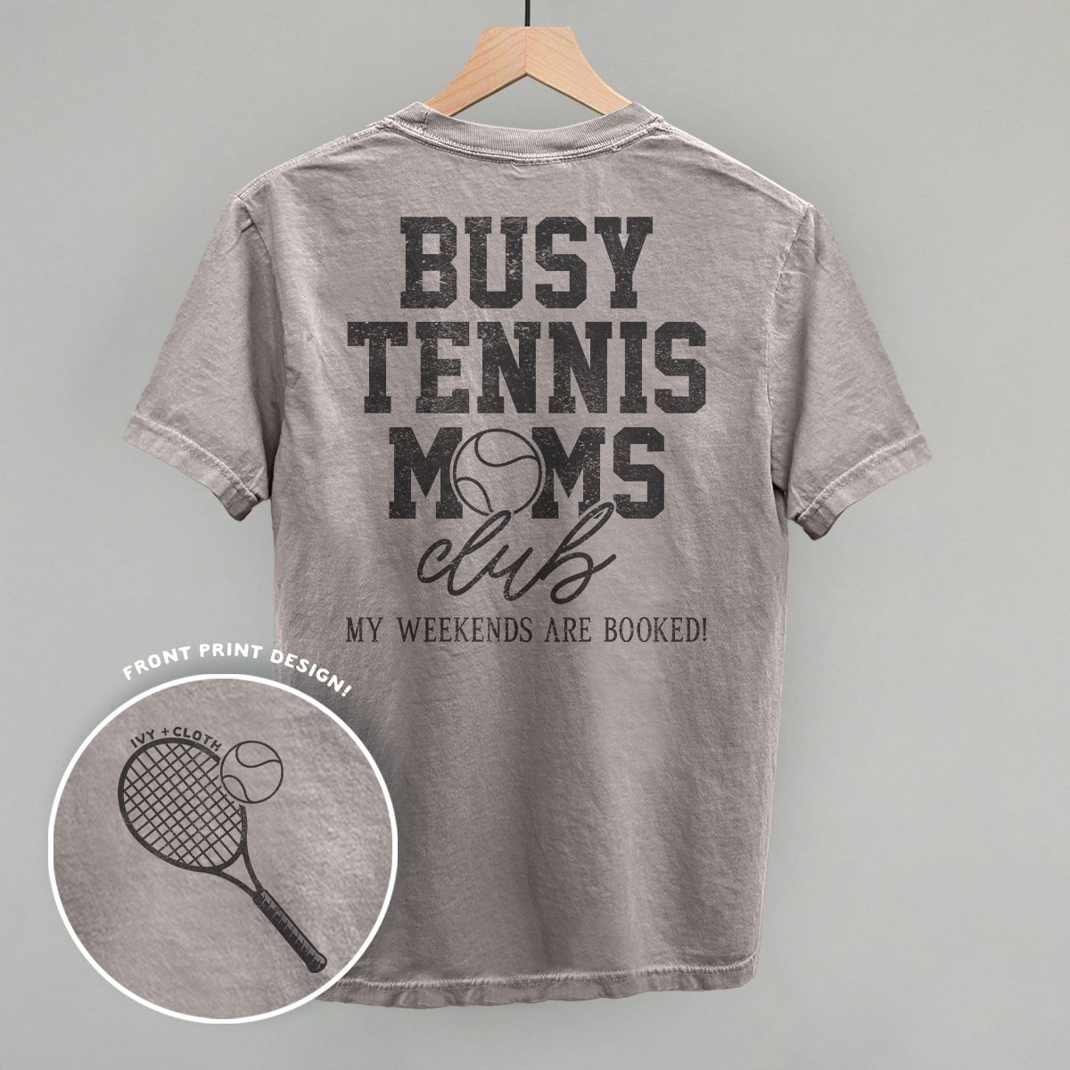 Busy Tennis Moms Club (Back Print) Sweatshirt