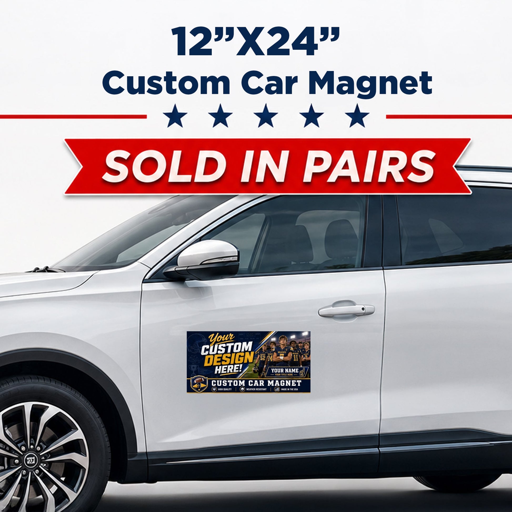 Car Door Magnet (Pair) 12"x24"