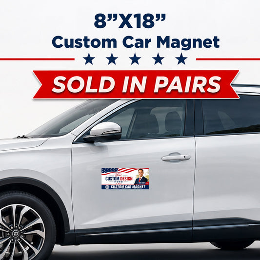 Car Door Magnet (Pair) 8"x18"