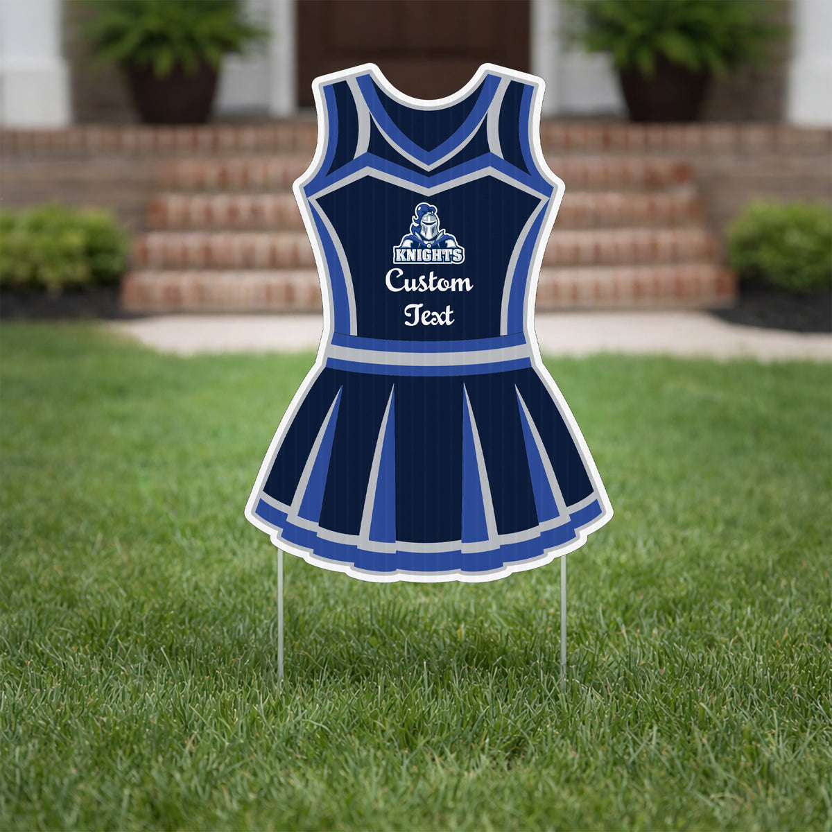 Cheerleader Jersey Yard Signs - One Sided