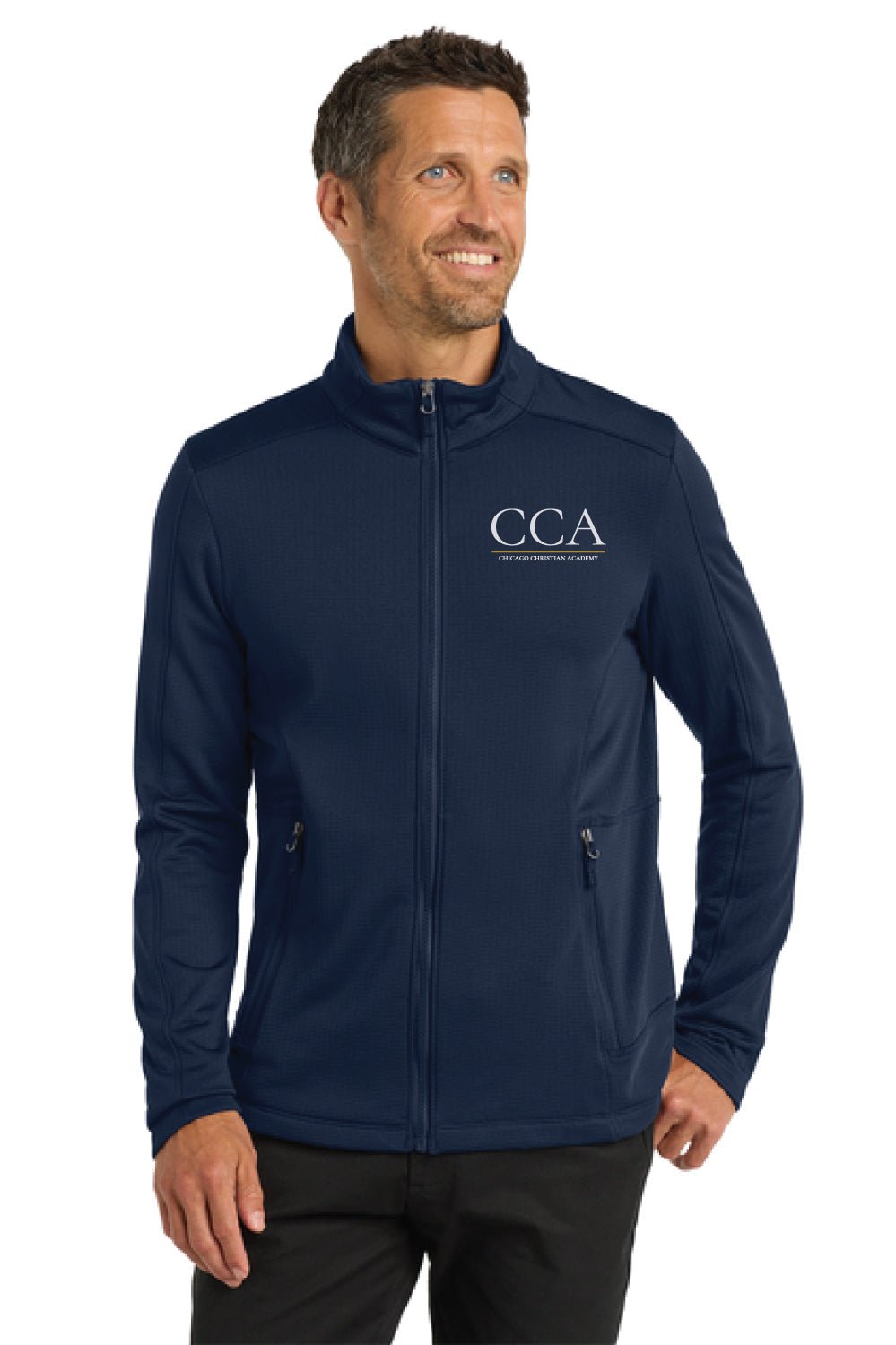 Chicago Christian Academy - Port Authority Men's Grid Fleece Jacket