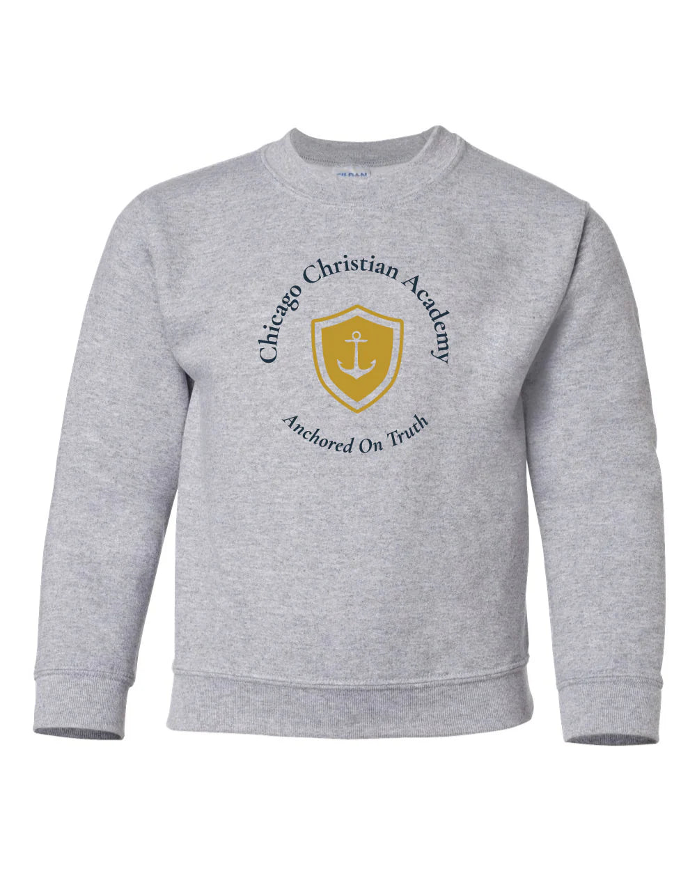 Chicago Christian Academy - Rabbit Skins TODDLER Heather Sweatshirt