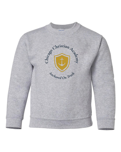 Chicago Christian Academy - Rabbit Skins TODDLER Heather Sweatshirt