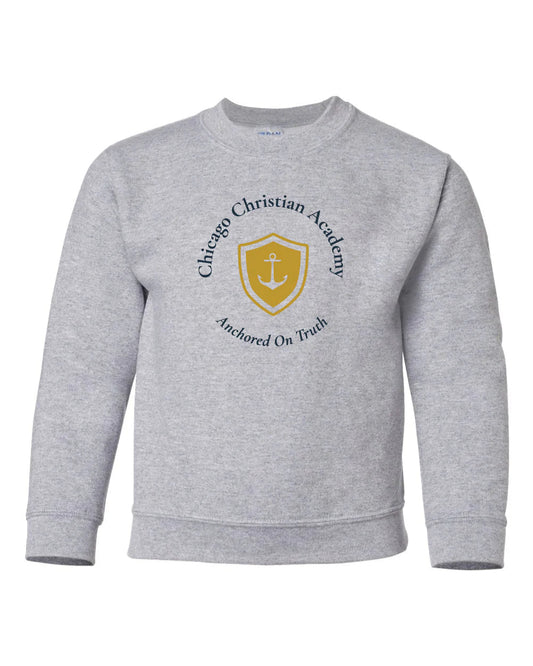 Chicago Christian Academy - Rabbit Skins TODDLER Heather Sweatshirt