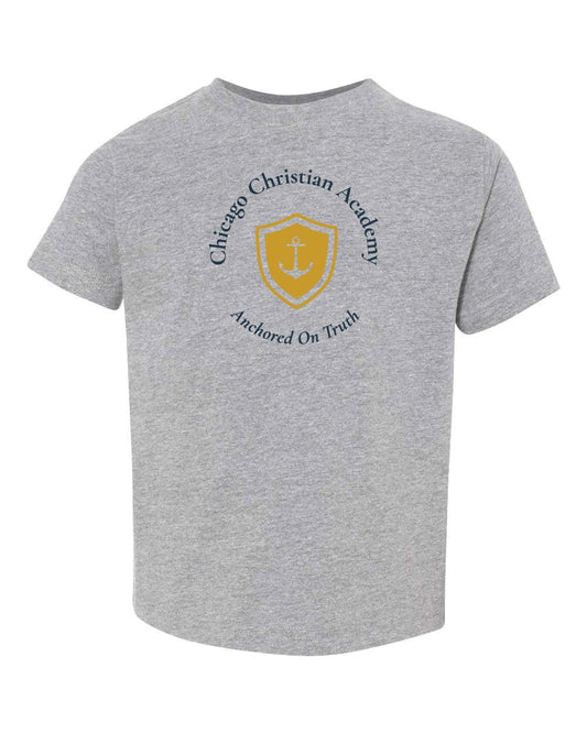 Chicago Christian Academy - Rabbit Skins TODDLER Heather Tee