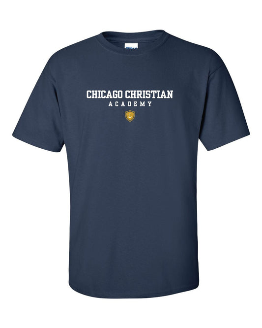 Chicago Christian Academy - Unisex Gildan Navy T-Shirt