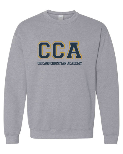 Chicago Christian Academy - Unisex Sport Grey Crewneck Sweathsirt