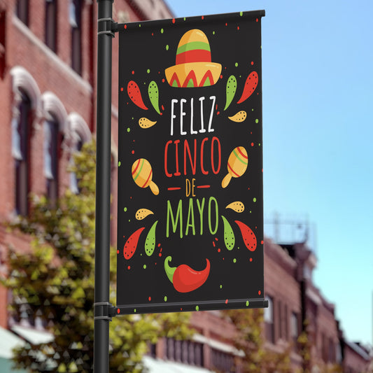 Cinco de Mayo Pole Banner
