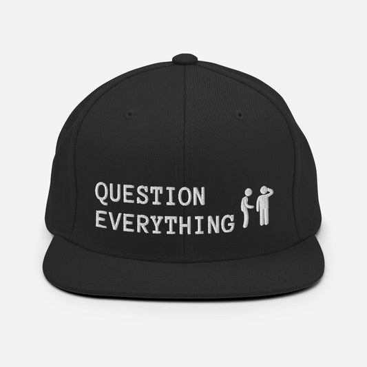 Question Everything Snapback Hat