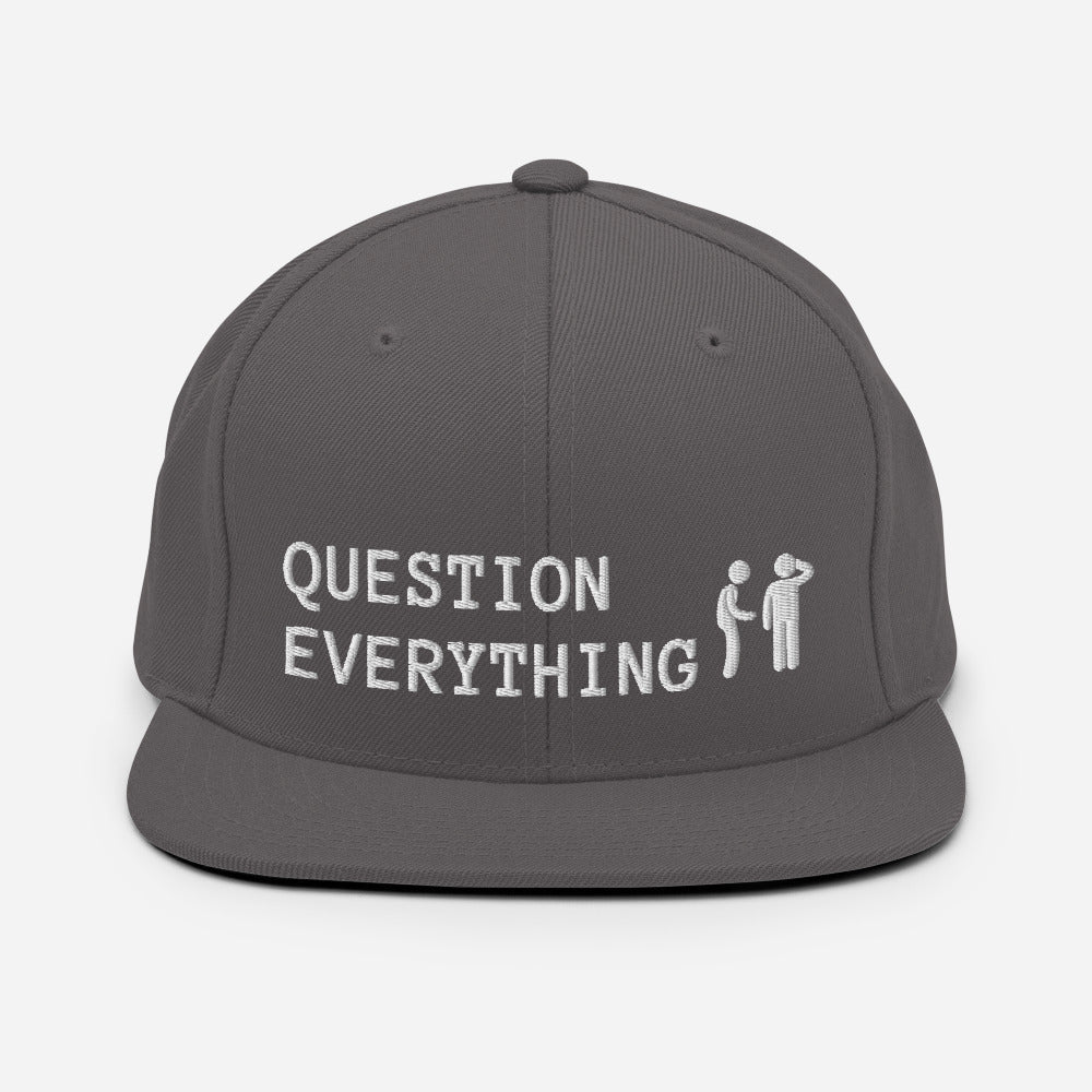 Question Everything Snapback Hat