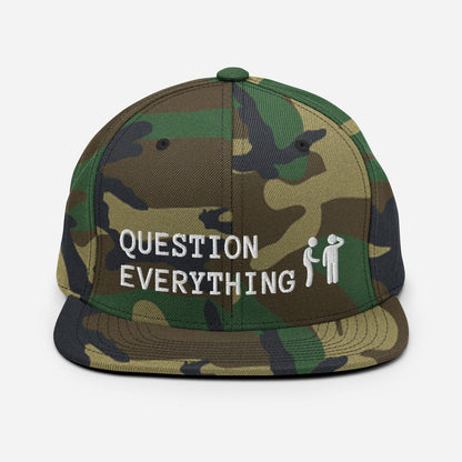 Question Everything Snapback Hat
