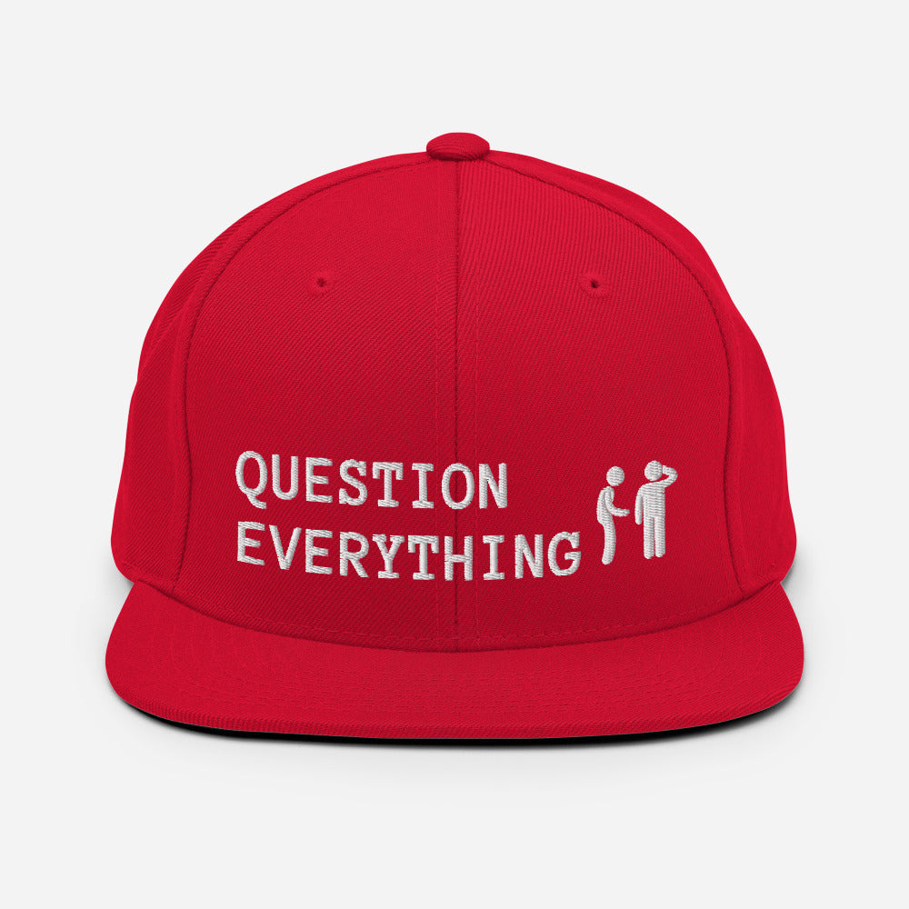 Question Everything Snapback Hat
