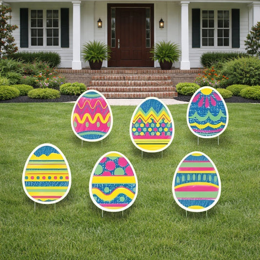 Color - by - Number Easter Egg Yard Cards Set of 6