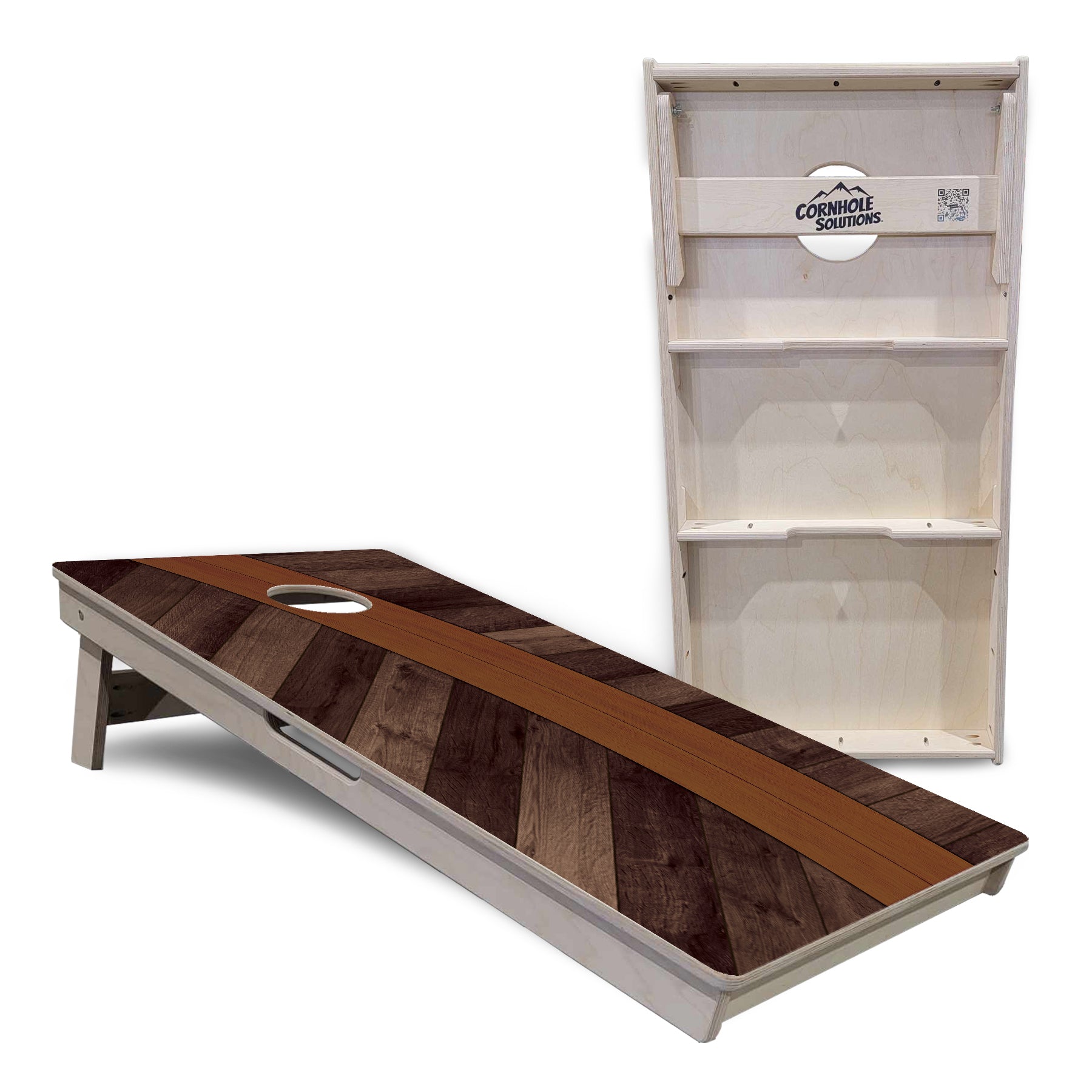 Curved Herringbone Cornhole Boards - Professional Tournament Series