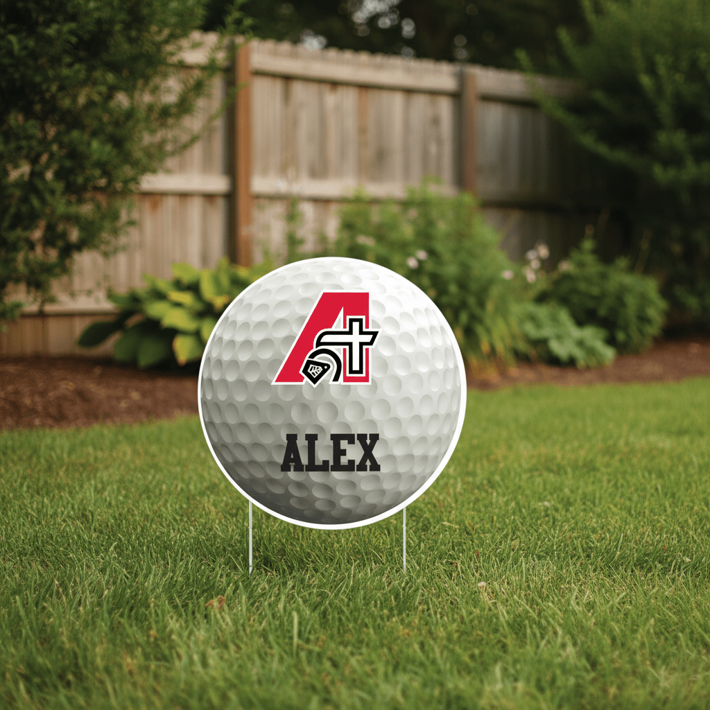 Custom 22" Golf Ball Team Yard Signs