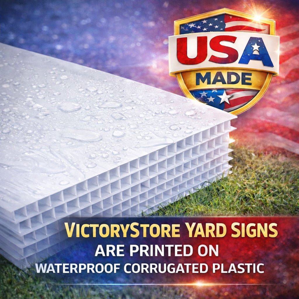 Custom 22" Swim Team Round Yard Signs