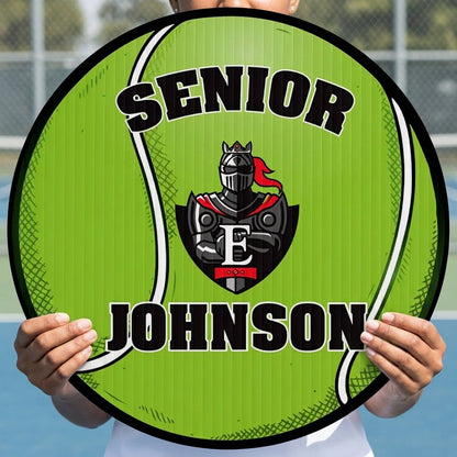 Custom 22" Tennis Player Name and Mascot Fence & Yard Signs