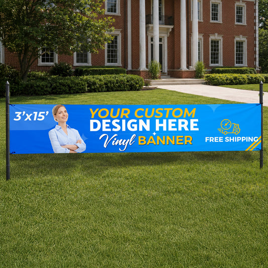 Custom 3'x15' Vinyl Banner