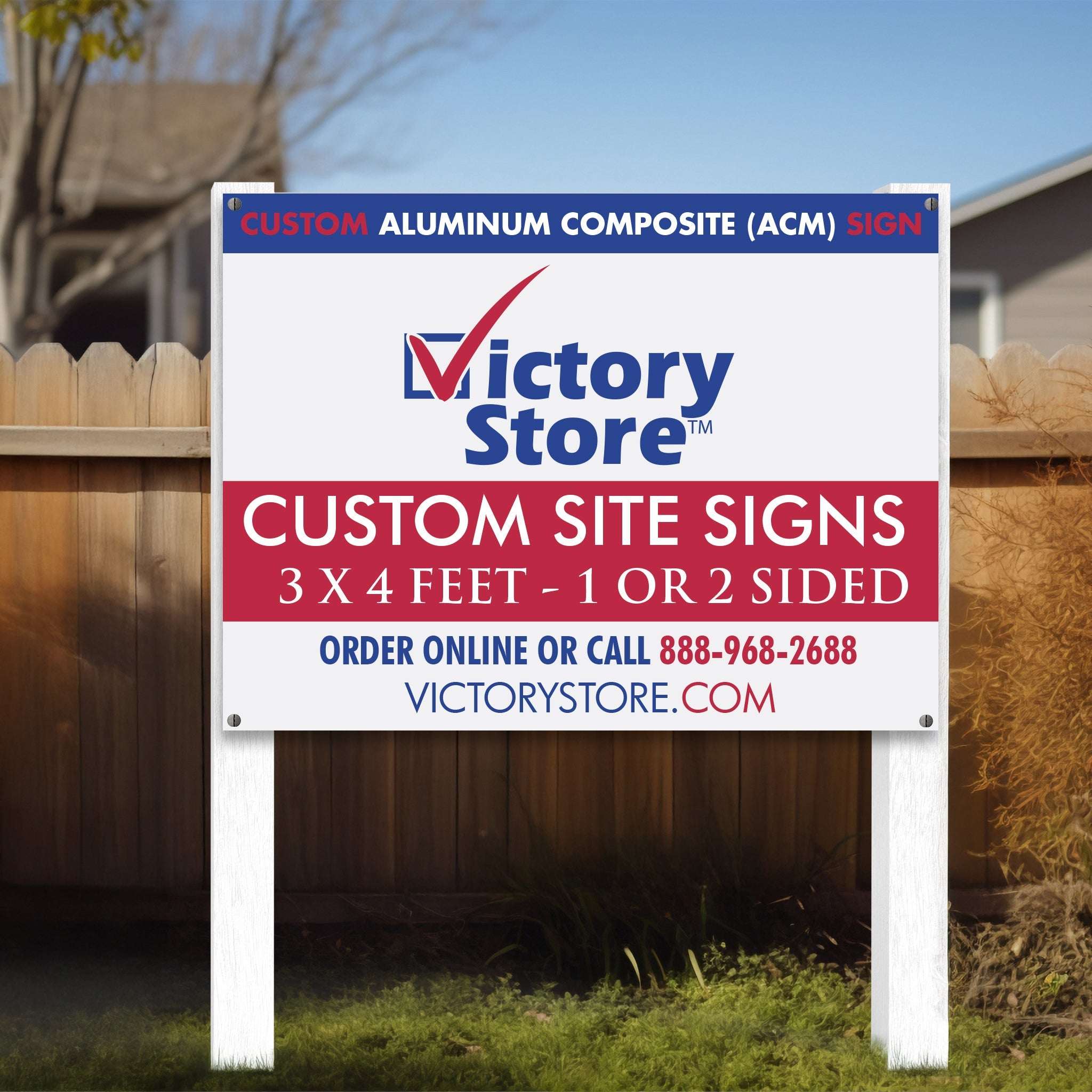 Custom 3'x4' Aluminum Composite Sign | Durable ACM Sign for Indoor ...
