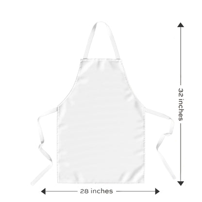 Custom All - Over Print Apron – Design Your Own Full Color Bib Apron for Cooking, Grilling & Restaurant Use – Eco - Friendly Heavyweight Polyester – 29" Long – Adjustable Tie – No Pockets