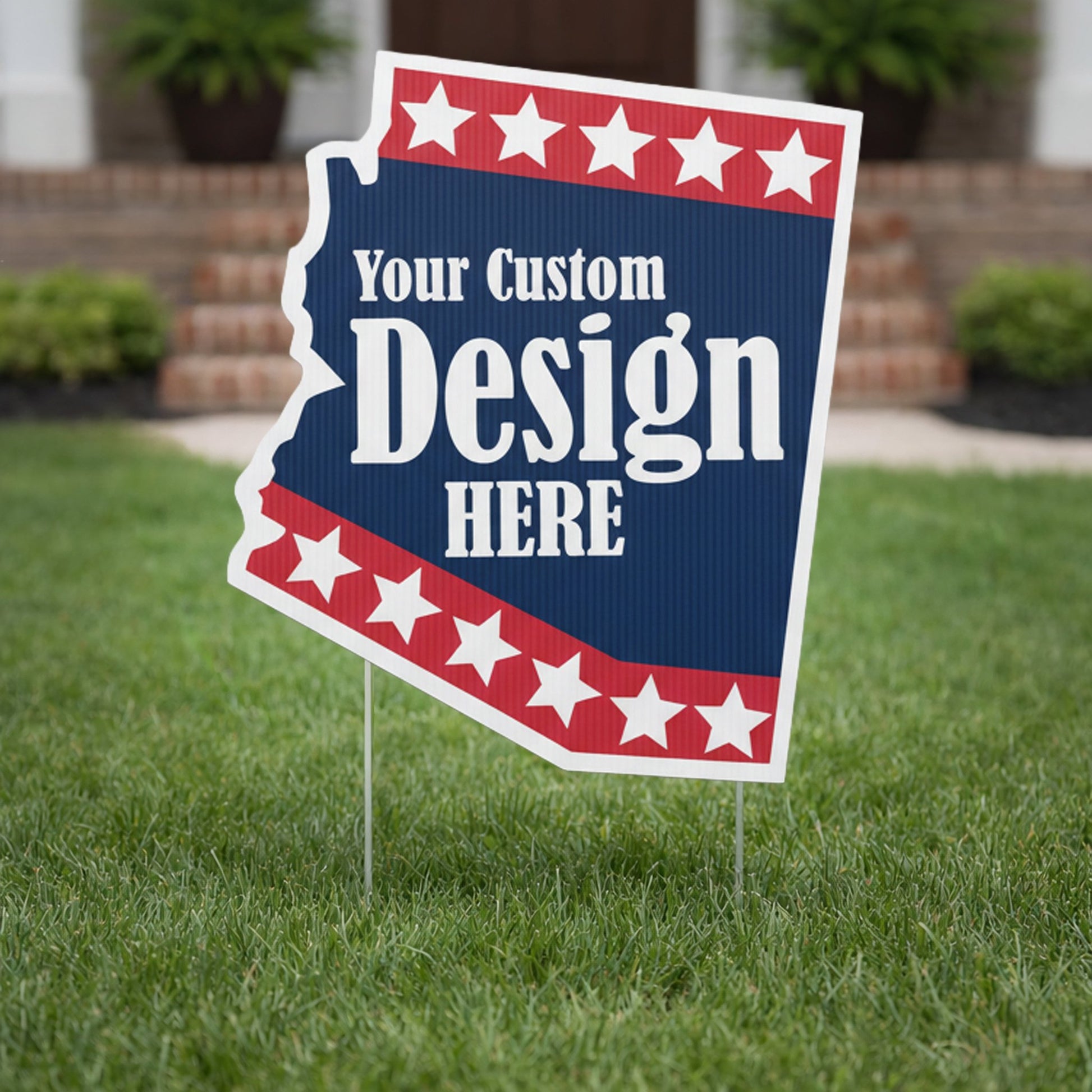 Custom - Arizona - State Shaped Yard Signs
