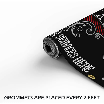 Custom Auto Shop Banner with Grommets, Personalized Vinyl Garage Sign