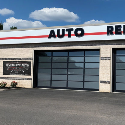 Custom Auto Shop Banner with Grommets, Personalized Vinyl Garage Sign