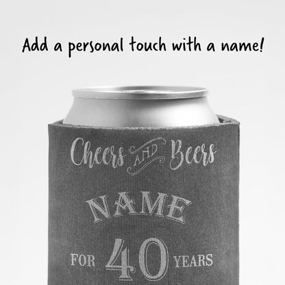 Custom Birthday Can Coolers, Cheers and Beers