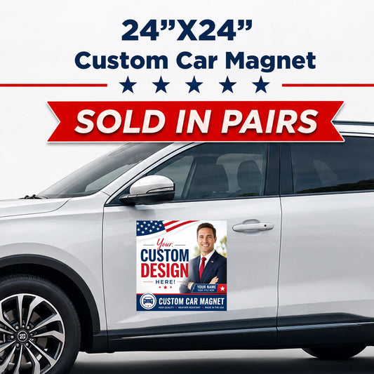 Custom Car Magnet (Pair) 24"x24"
