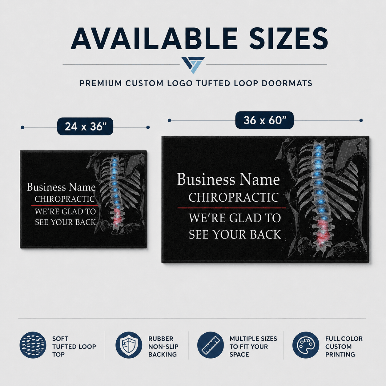 Custom Chiropractor Door Mat