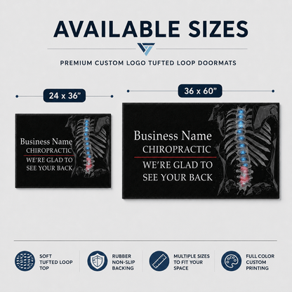 Custom Chiropractor Door Mat