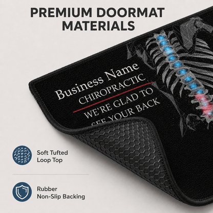 Custom Chiropractor Door Mat