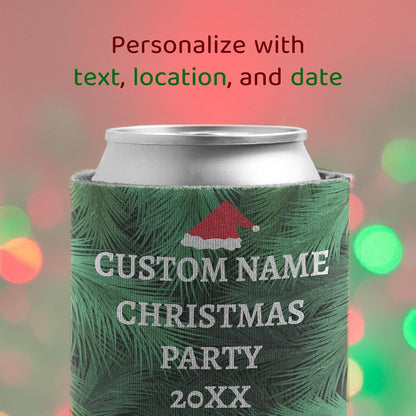Custom Christmas Can Cooler - Let's Get Elfed Up