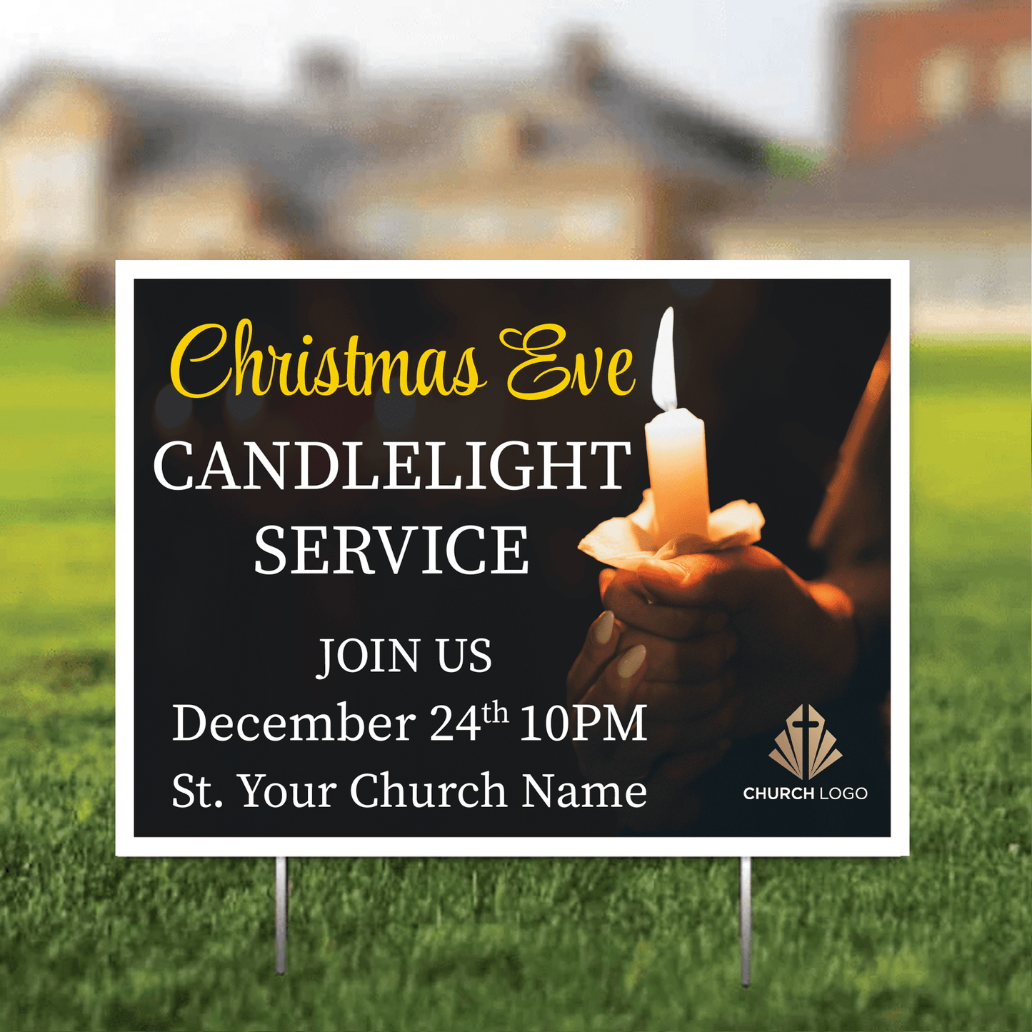 Custom Church Yard Signs | 18"x24"