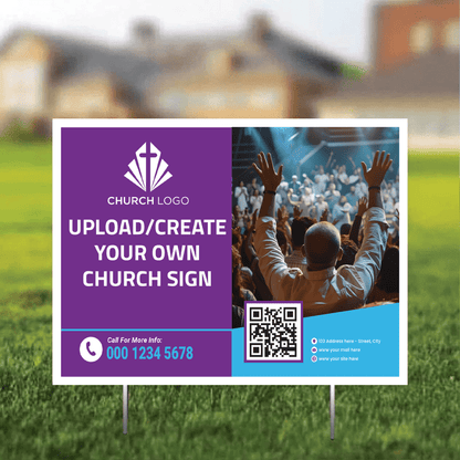 Custom Church Yard Signs | 18"x24"