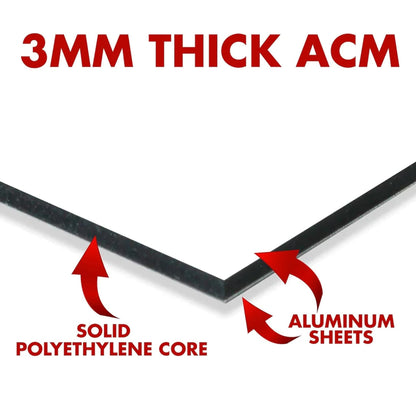 Custom Construction Job Site Sign – 3x4 Ft Aluminum Composite Builder Sign | Durable 3MM ACM | Weatherproof, Customizable & Made in USA